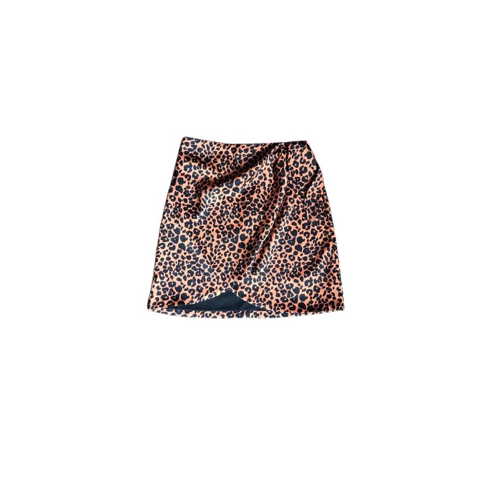 Gianni Bini Brown and Black Cheetah Print Skirt